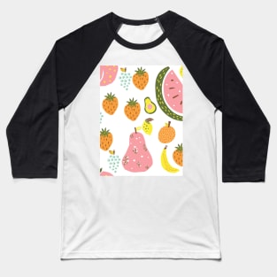 Fruit Pattern Baseball T-Shirt